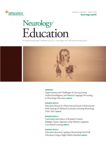 Neurology Education cover