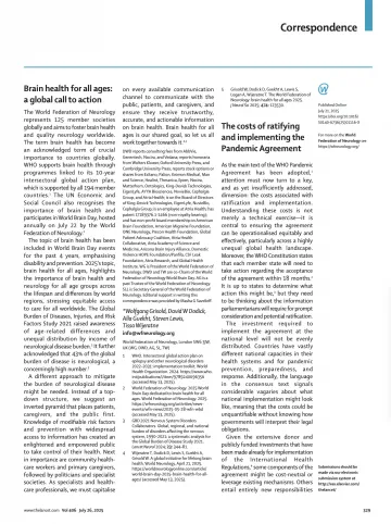 The Lancet Volume 406 Issue 10501