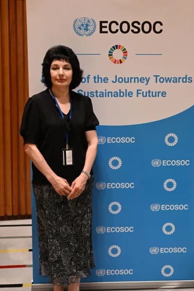 Prof. Alla Geukht at UN ECOSOC HLPF